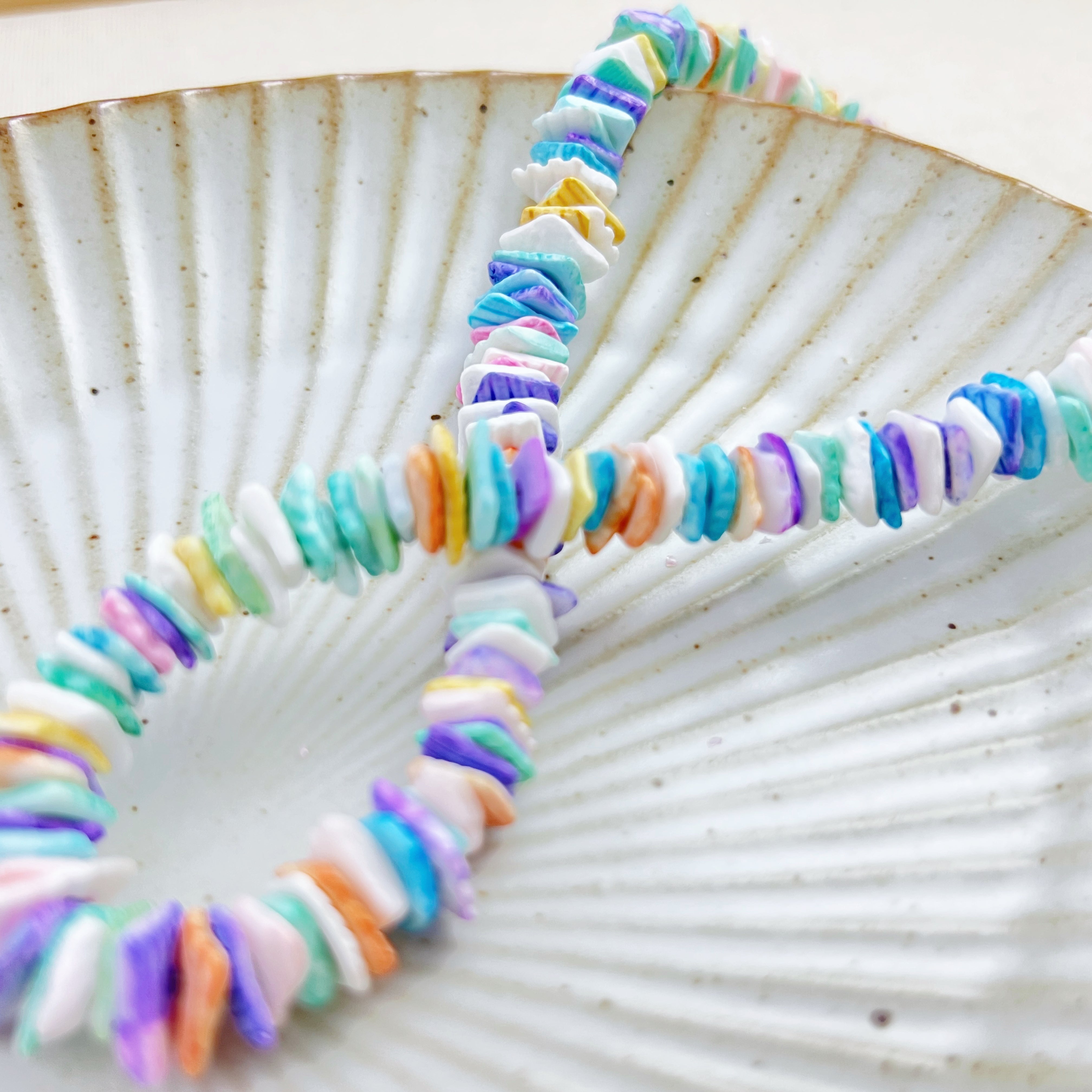 Colorful Conch Summer Beach Sweet Chic Necklace